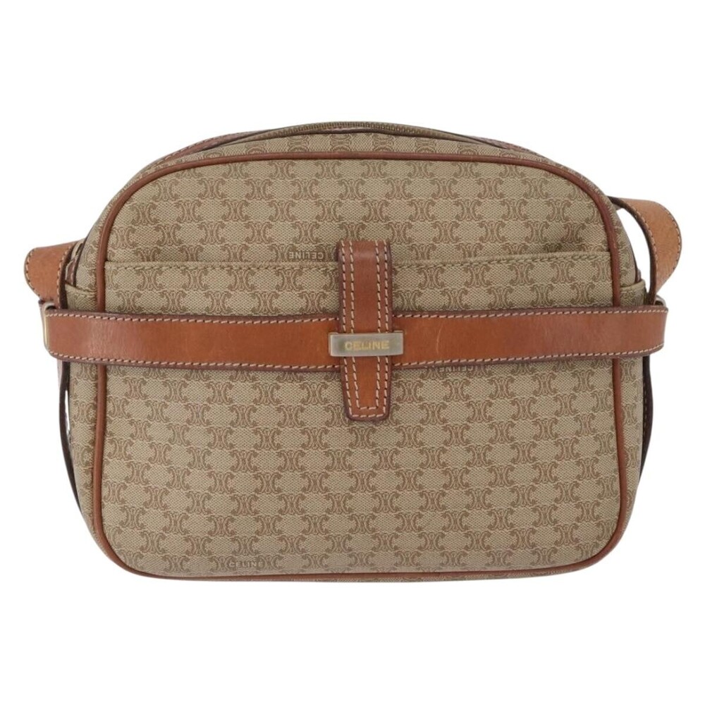 Celine Vintage Macadam Canvas and Leather